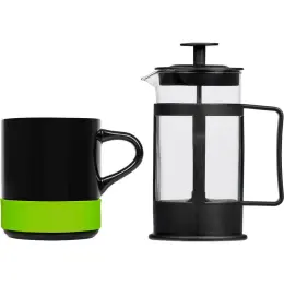Kooshty Mixalot Black Koffee Set Lime Green